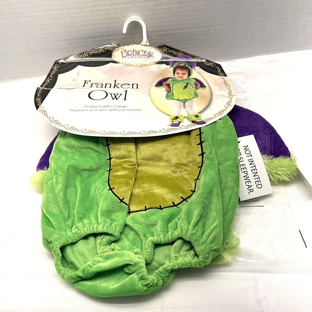 Princess Paradise Franken Owl Toddler Costume with Hat, Ankles 18 mo-24 mo New